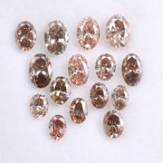 Oval Cut Lab Grown Diamond , 2 to 6 mm Oval Cut CVD Diamond, Brown Lab Created Diamond Loose CVD Diamond , CVD Diamond Ring
