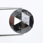 4.81Ct Natural Black Colored Diamond Loose Polised Diamond Round Shaped Diamond For Custom Jewelry
