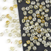 yellow and white raw rough stones for jewelry making and custom designs