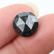 4.81Ct Natural Black Colored Diamond Loose Polised Diamond Round Shaped Diamond For Custom Jewelry