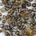mixed color natural rough crystal pieces in raw loose form for jewelry designs