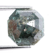Premium natural blue Asscher shape diamond loose stone with rich blue color for bespoke jewelry.