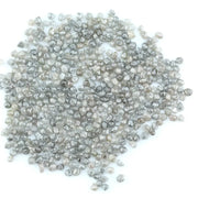 Natural gray silver diamond rough crystal with metallic shine and raw uncut texture