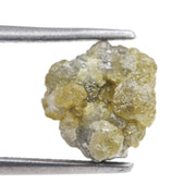 2.25 ct yellow raw diamond with a natural rough surface for jewelry design