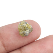 2.25 ct yellow raw diamond with a natural rough surface for jewelry design