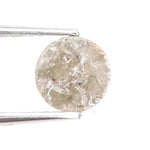 natural round diamond engagement rings and natural grey brown diamond earrings rose cut diamond 