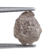 1.80 carat grey uncut diamond loose stone for custom nature inspired ring design