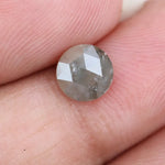 natural round diamond engagement rings and natural grey brown diamond earrings rose cut diamond 