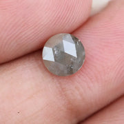 natural round diamond engagement rings and natural grey brown diamond earrings rose cut diamond 