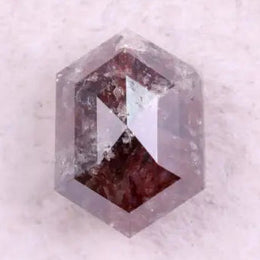 0.60 Ct hexagon diamond, natural fancy color loose rustic diamond for  custom jewelry