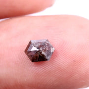 0.60 Ct hexagon diamond, natural fancy color loose rustic diamond for  custom jewelry