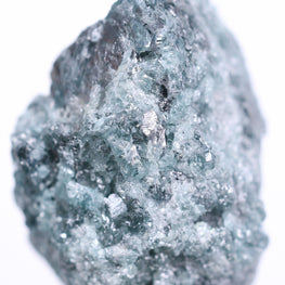 Raw diamond on a white background