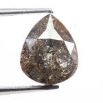 Natural pear cut diamond displaying exceptional fire and brilliance. This real natural diamond is earth-mined and ideal for engagement rings, wedding jewelry, and custom fine jewelry creations.