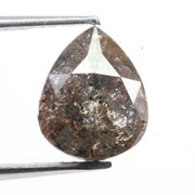 Natural pear cut diamond displaying exceptional fire and brilliance. This real natural diamond is earth-mined and ideal for engagement rings, wedding jewelry, and custom fine jewelry creations.