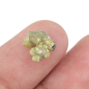 2.11 carat yellow raw diamond for custom ring design