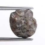 3.76 carat brown raw diamond stone for nature inspired necklace design