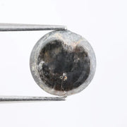 Fine 4.38Ct Natural Round Brilliant Cut Diamond Polised Diamond Black Colored Diamond For Fine Jewelry 