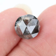 Fine 4.38Ct Natural Round Brilliant Cut Diamond Polised Diamond Black Colored Diamond For Fine Jewelry 