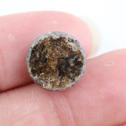 8.03Ct Natural Brownish-Black Colored Polised Diamond  Round Brilliant Cut Diamond For Custom Fine Jewelry 