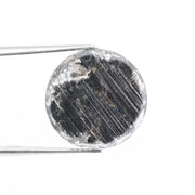 Natural 13.56 Ct Black Colored Diamond Loose Round Brilliant Cut Diamond For Fine Custom Jewelry 