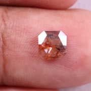 0.61 Ct natural cushion cut diamond, fancy color diamond, raw diamond, rough diamond.