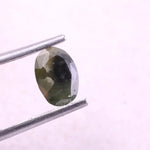 0.62 Ct salt and pepper oval diamond, natural loose rustic earthy diamond for engagement ring and custom jewelry