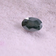 0.47Ct oval cut blue diamond natural earth-mined polished diamond for handmade jewelry.