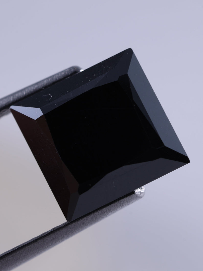 2.10 Carat Natural Princess Shape Loose Black Diamond