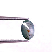 0.47Ct oval cut blue diamond natural earth-mined polished diamond for handmade jewelry.
