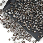 38.97 ct black brown natural uncut diamond stone for engagement jewelry