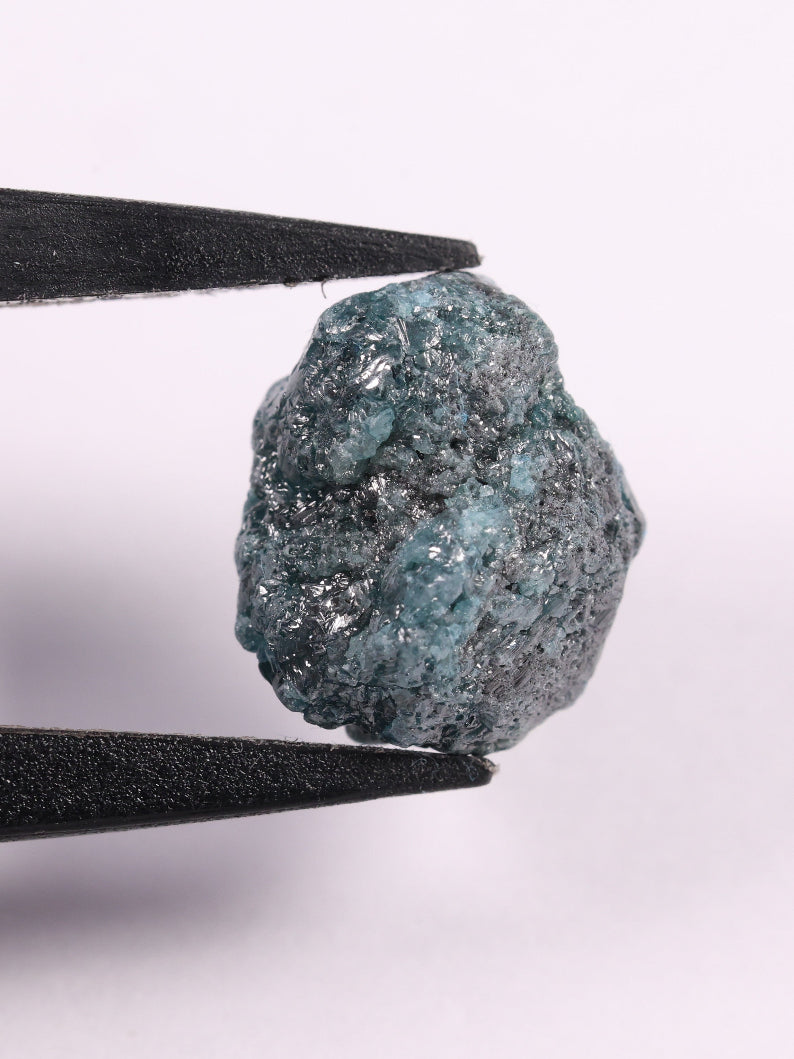 7.32 Carat Natural Raw Diamond Loose Blue Diamond