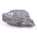 Black moissanite loose stone with brilliant faceted cut and deep black color