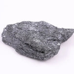 Black moissanite loose stone with brilliant faceted cut and deep black color