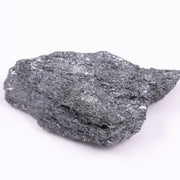 Black moissanite loose stone with brilliant faceted cut and deep black color