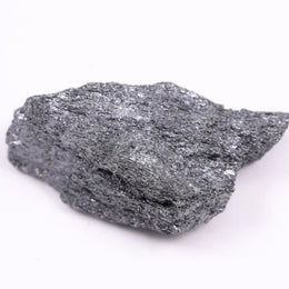 Black moissanite loose stone with brilliant faceted cut and deep black color