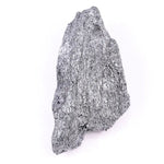 Black moissanite loose stone with brilliant faceted cut and deep black color