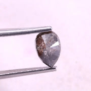 1.11 Ct natural pear cut grey diamond, natural diamond, natural raw diamond ring, pear natural diamond ring.