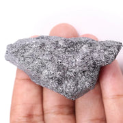 Black moissanite loose stone with brilliant faceted cut and deep black color