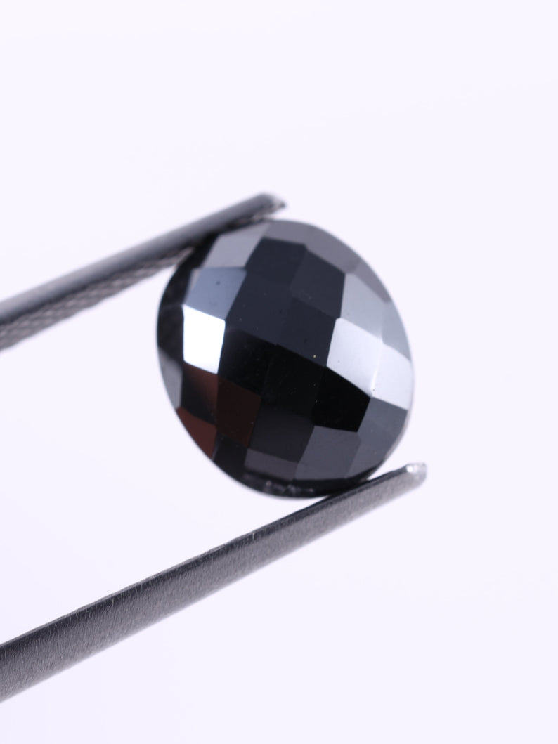 1.68 CT Natural Black Diamond Oval Cut Loose Diamond