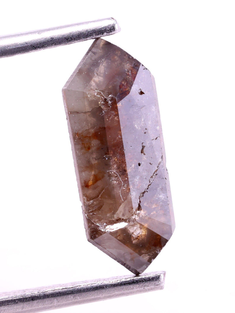 hexagon natural brown diamond for jewellery