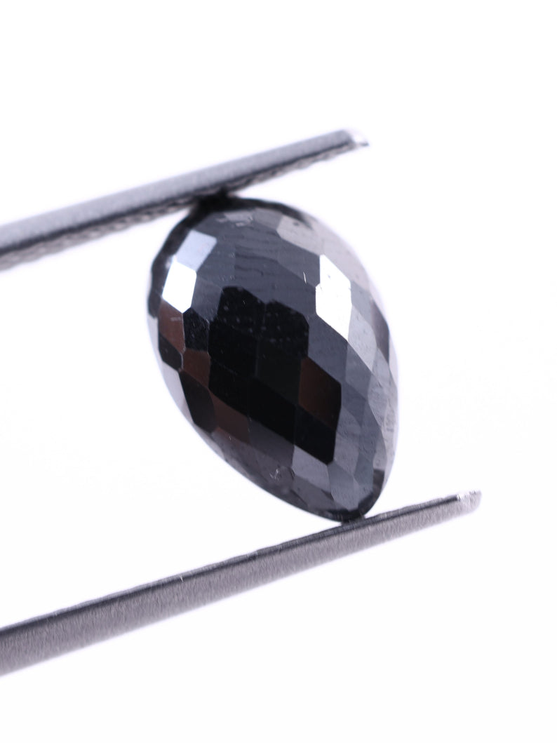 2.84 CT Natural Black Diamond Pear Drop Loose Diamond