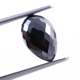 2.84 CT Natural Black Diamond Pear Drop Loose Diamond