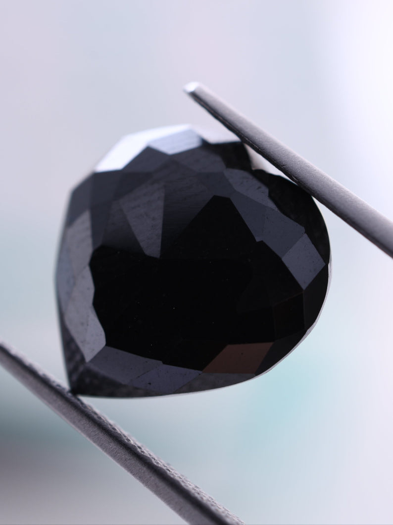 4.68 CT Natural Black Diamond Unique Heart Shape Diamond