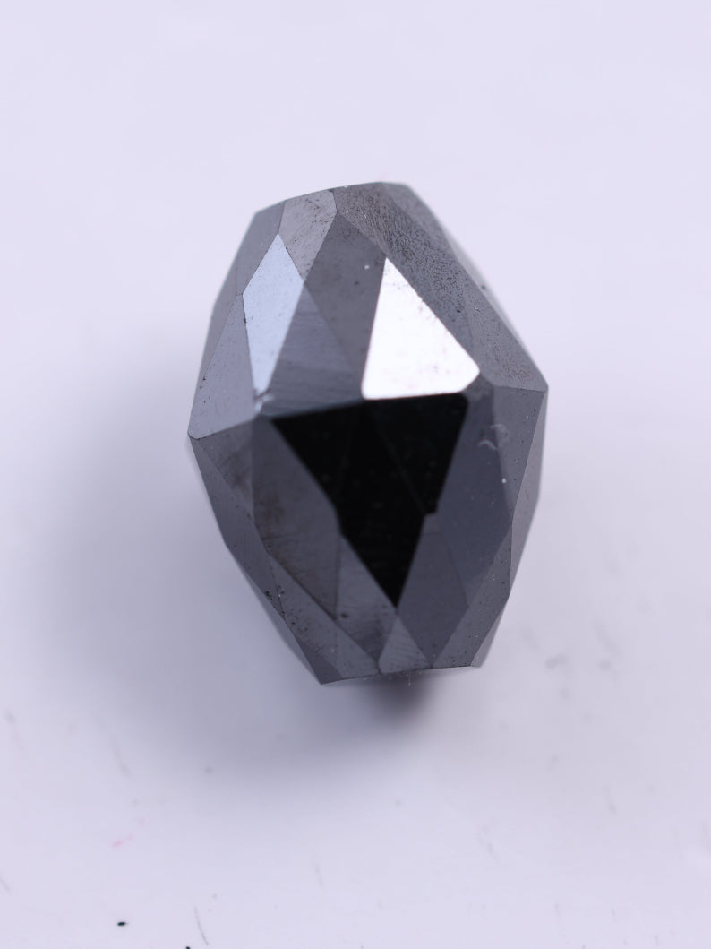 3.07 CT Natural Black Diamond Unique Dholki Shape Diamond