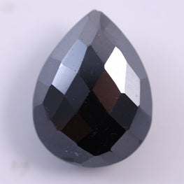 3.13 CT Natural Black Diamond Pear Shape Loose Diamond