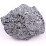Black moissanite loose stone with brilliant faceted cut and deep black color