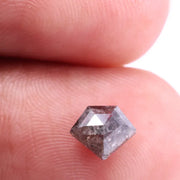 0.72 Ct shield cut natural black diamond antique loose fancy shape diamond for ring and fine jewelry