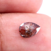 0.48 Ct Red Colored Diamond Pear Shaped Diamond Uncut Loose Rough Diamond For Jewerly 