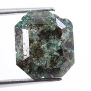 4.30 Ct Blue Emerald Cut Natural Diamond Loose Stone with Elegant Step Cut Facets and Fancy Blue Color