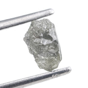 1 carat uncut grey diamond for a custom engagement ring setting